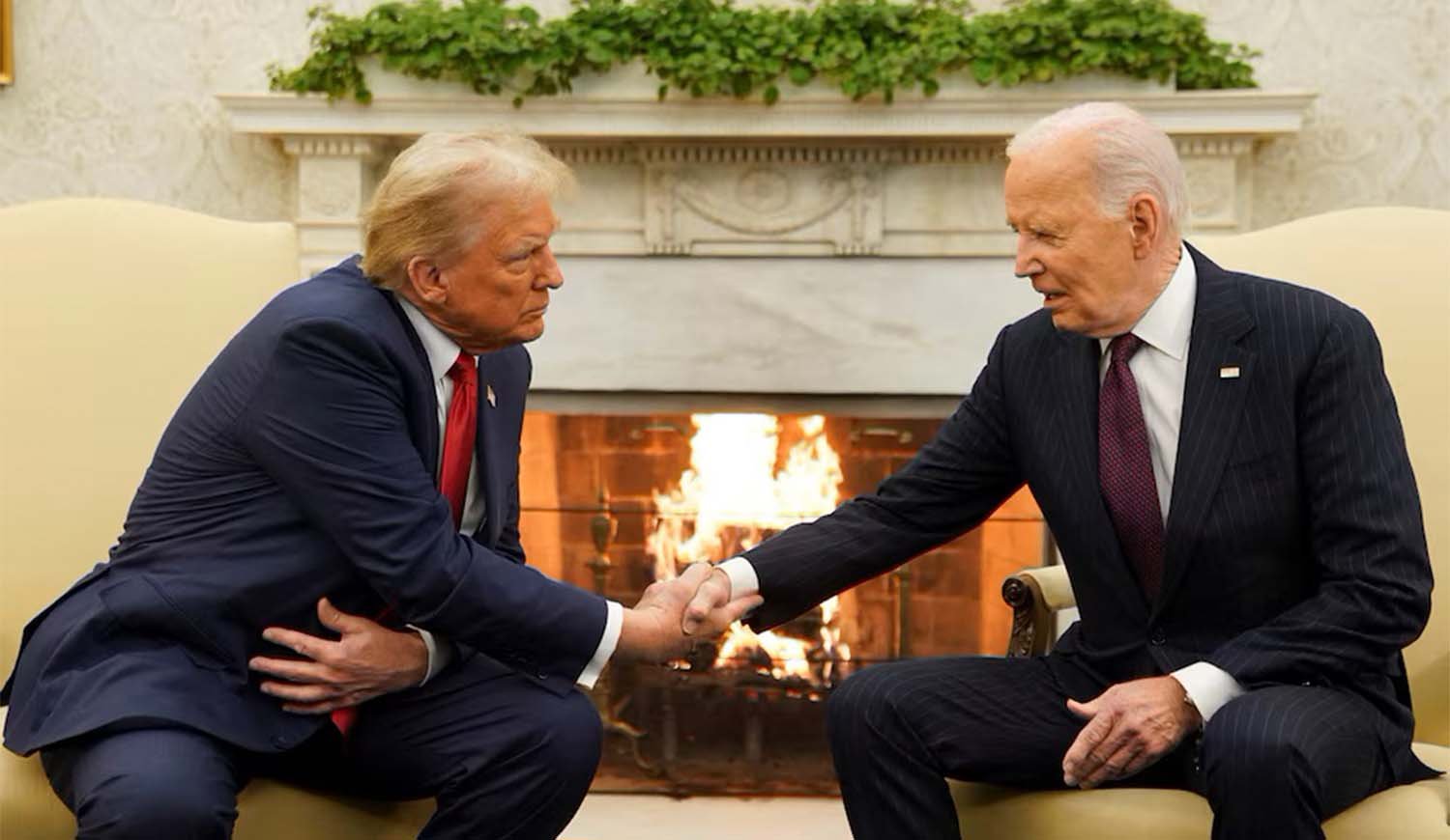 Donald Trump y Joe Biden se reunieron en la Casa Blanca