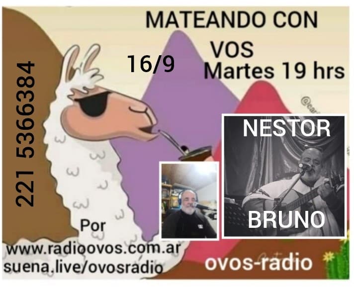 hoy 16 de setiembre a partir de las 19 hs.