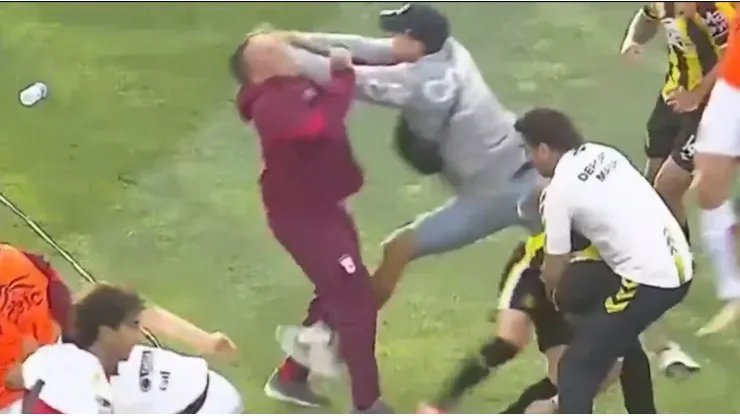 Batalla campal y pelea con la Polic&iacute;a: escandaloso final entre Deportivo Madryn y Mor&oacute;n