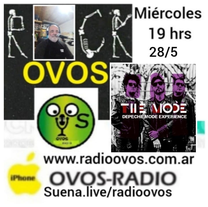 Hoy 28 de mayo en ROCKOVOS a partir de las 19 hrs.