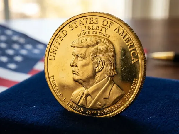 El Tesoro de los Estados Unidos emitirá una moneda de oro puro con la cara de Donald Trump