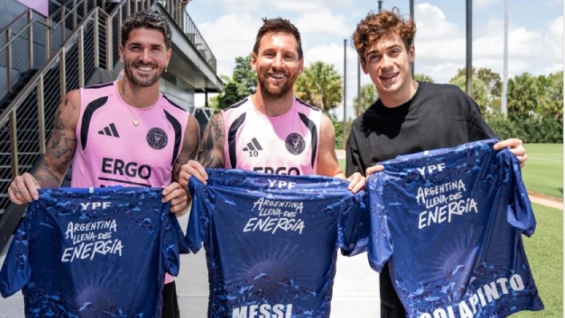 Lionel Messi y Franco Colapinto, juntos por primera vez