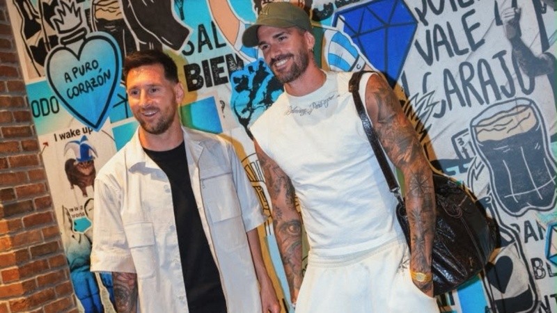 Lionel Messi llegó a Kansas para sumarse a la selección argentina