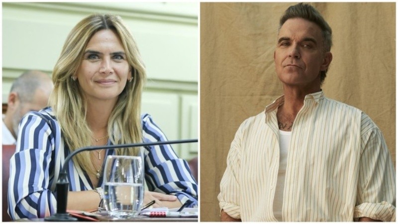 Tras el comentario de Robbie Williams, Amalia Granata contó qué pasó en su hotel y qué le dijo su marido