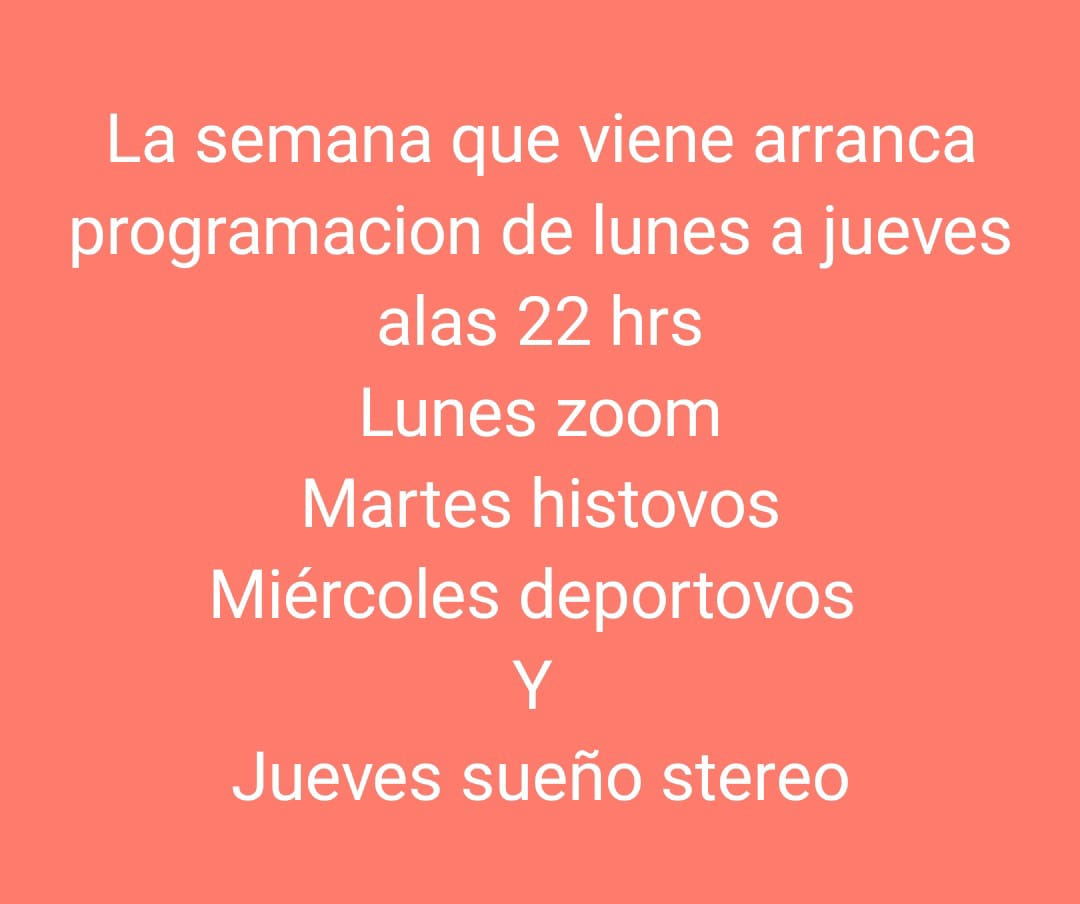 nueva programacion en febrero