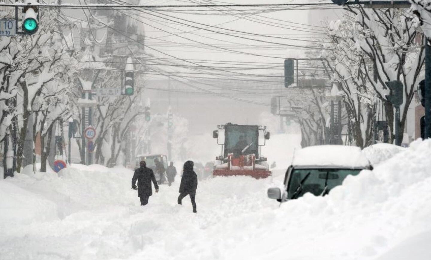 Las nevadas golpean fuerte en Jap&oacute;n